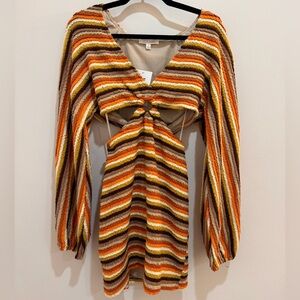 12th Tribe Striped Knit Dress